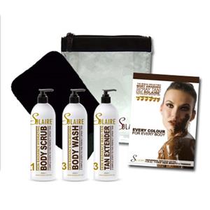 <h2>On sale this month for $22 (normally $29)</h2>
<p>Available for pick up from the studio or buy now for free local delivery within 8km of Ferny Grove.</p>
<h4><span style="font-size: 12pt;">Lovely gift for the tan-a-holic in your family. High quality products with a beautiful scent.</span></h4>
<h4><span style="font-size: 12pt;">Body wash, body scrub, moisturising tan extender plus exfoliating mitt </span><span style="font-size: 12pt;">in a travel bag. </span></h4>
<p><span style="font-size: 16px;"><b>Option to add a spray tan gift voucher for a flawless treatment!</b></span></p>
<p><img src="https://cdn.bookingtimes.com/Common/LoadImage.ashx?Id=11240&v=1" /></p>
<p>&nbsp;</p>
<p>&nbsp;</p>