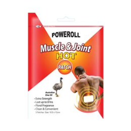 Poweroll Muscle & Joint Patch Hot x 3 Pack