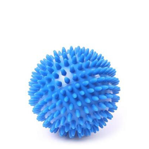 <p>The 10cm soft spiky massage ball is a simple proven multipurpose tool ideal for gentle pressure point type self-massage – perfect for home use and compact enough to carry with you.</p>
<p>Gently roll the therapeutic massage ball in a circular or rocking motion, applying your preferred amount of pressure onto the affected area thereby increasing blood flow to encourage healing, loosening tight knotted muscles and relieving tension.</p>
<p>Alternatively place the ball between your back or shoulders and a hard surface eg. floor or a wall again using circular or rocking movements. The soft spiky ball is particularly effective for use on shoulder and neck areas to help relieve neck tension and reduce tense stressful headaches. It is also the ideal choice for sensitive back areas which require carefully controlled and moderate massage stimulation.</p>
<p><strong>Why Choose the 66fit 10cm Soft Spiky Massage Ball</strong></p>
<p>-The 10cm soft massage ball is a versatile easy to use self-massage product. Easy to clean and store, the spiky massage ball can be used to gently treat muscular aches pains and discomfort and is widely recommended for use during rehabilitation post-accident and/or injury.</p>
<p>-In addition to general body massage the 66fit spiky ball may also be used during both pilates and reflexology as well as with massage oils -to heighten the whole therapeutic self-massage experience.</p>
<p>-Please note this ball is SOFT. Firmer balls are also available.</p>
<p>-The colour box features instructional graphics to show how to use the massage balls, with additional in-depth videos available online.</p>
<p><strong>Features</strong></p>
<ul>
<li>The 66fit Spiky Massage Ball (10cm) Soft is designed to gently massage muscles, stimulate circulation and relieve tension.</li>
<li>This 10cm soft spiky massage ball provides moderate stimulation for a gentle therapeutic massage to help relax firm tight muscles and help release specific areas of pain and discomfort.</li>
<li>The 10cm soft spiky ball is particularly recommended for the shoulders and upper body area but may also be used on legs and back for a more gentle massage treatment on sensitive areas. The comfortable easy grip design minimises any strain on your hands during use.</li>
<li>This compact soft spiky massage ball is easily portable, ideal for use at home or away. </li>
<li>Easy to clean and store.</li>
</ul>
<p>&nbsp;</p>