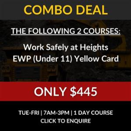 Combo deal: EWP - Scissor and Boom Lift AND Work Safely at Heights