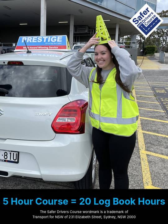 Learner driver at the Safer Drivers Course in Sydney