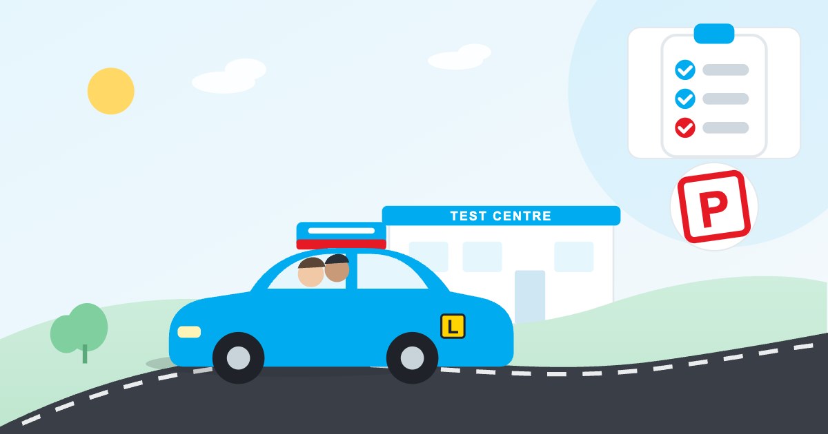 Illustration: Arriving at a Sydney driving test centre prepared