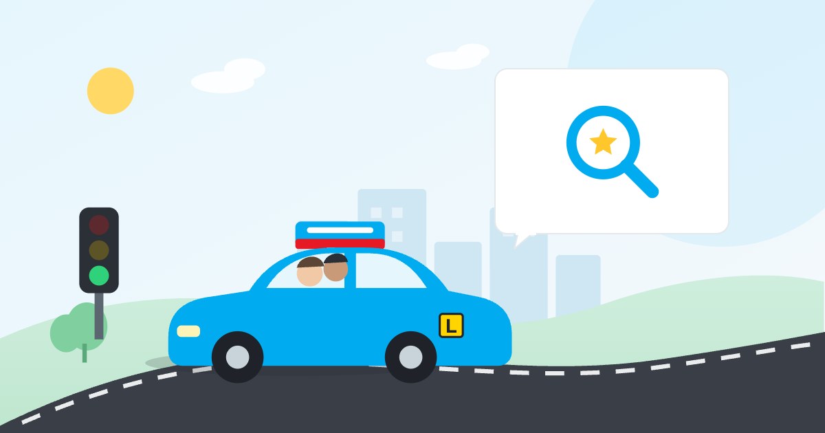 Illustration: Searching for a good driving school in Sydney