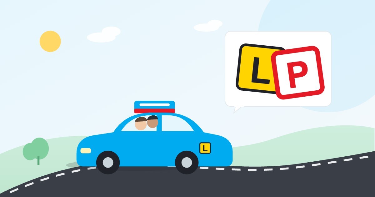 Illustration: Learner and provisional licence plates in NSW