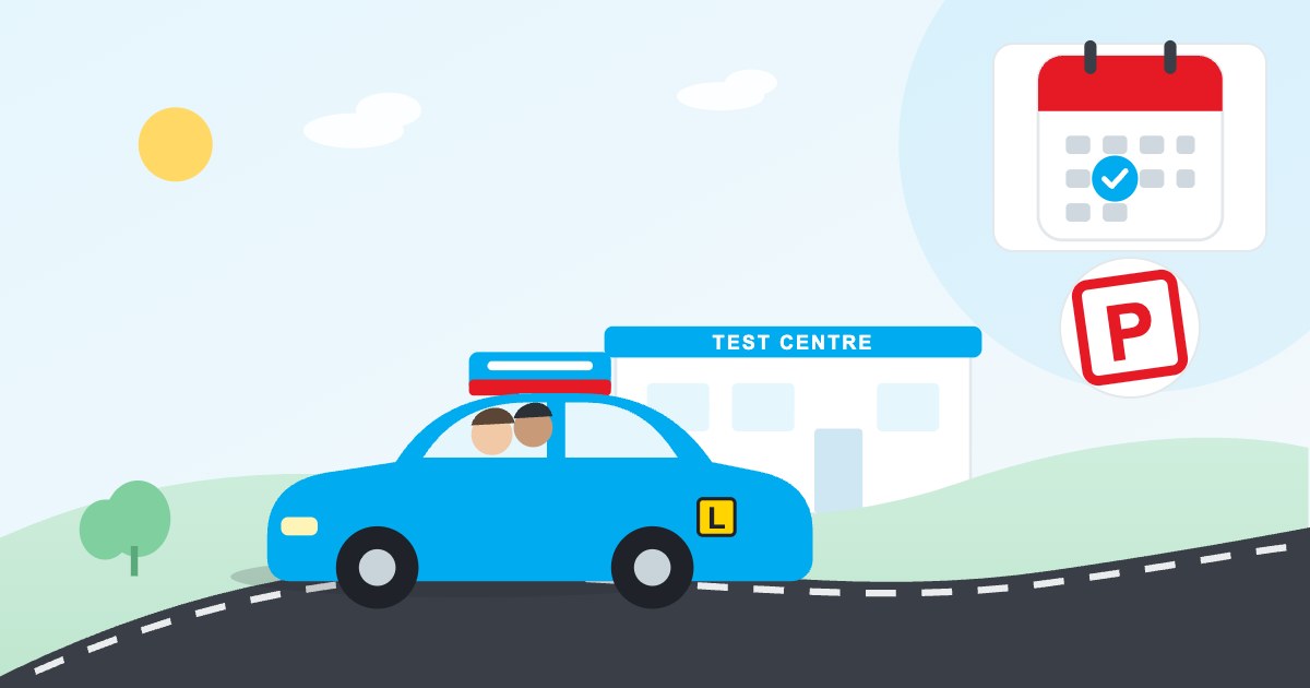 Illustration: Preparing to pass the driving test