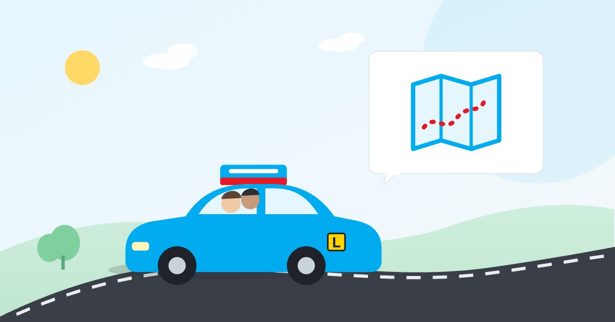 Illustration: Planning a first road trip after getting a licence