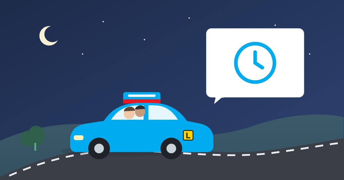 Illustration: Driving safely at night