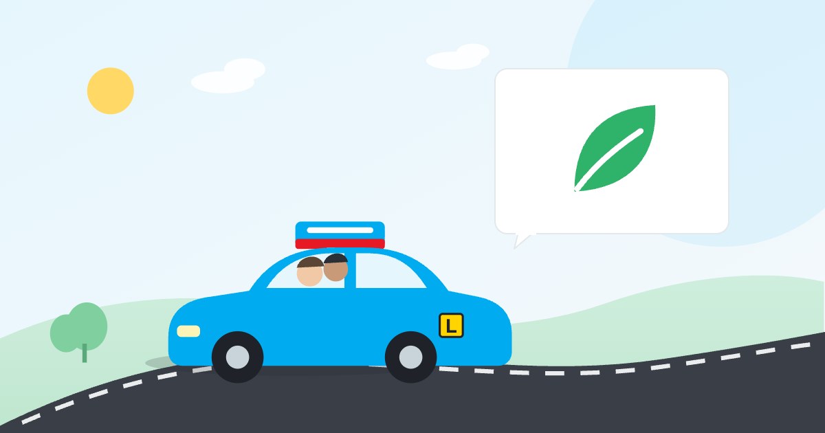 Illustration: Eco-friendly driving to save fuel