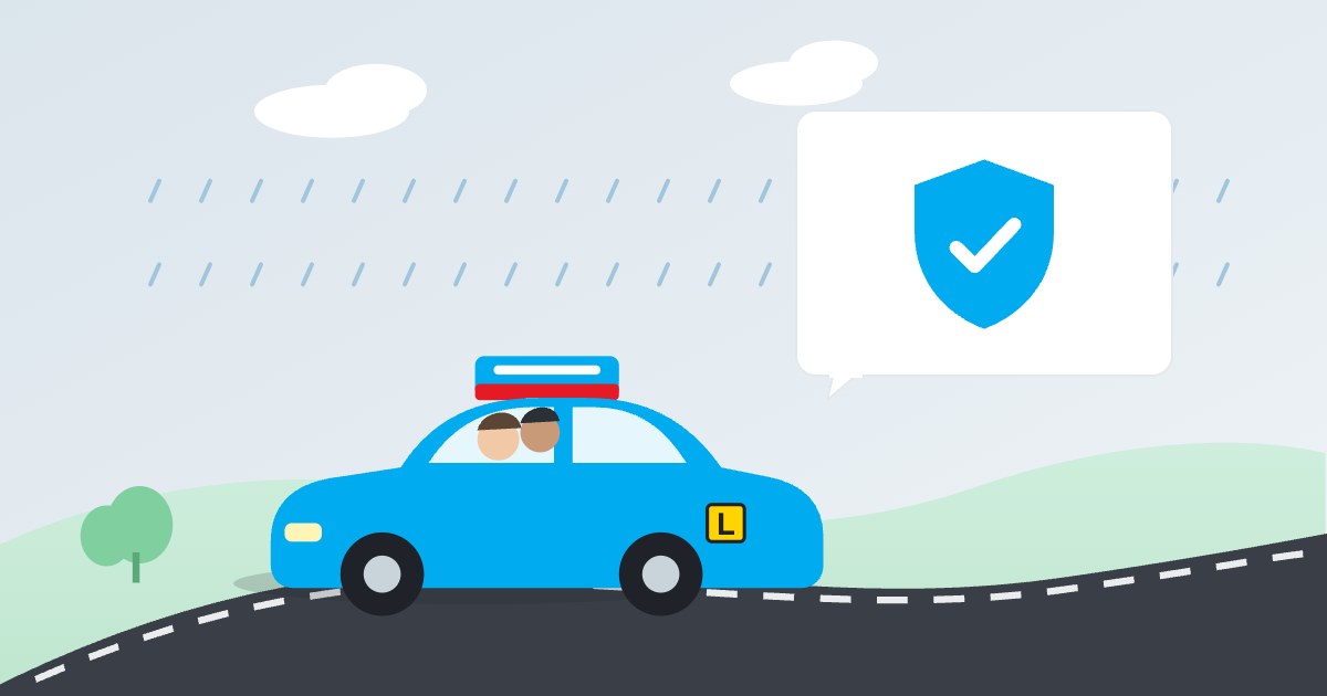 Illustration: Driving safely in wet weather