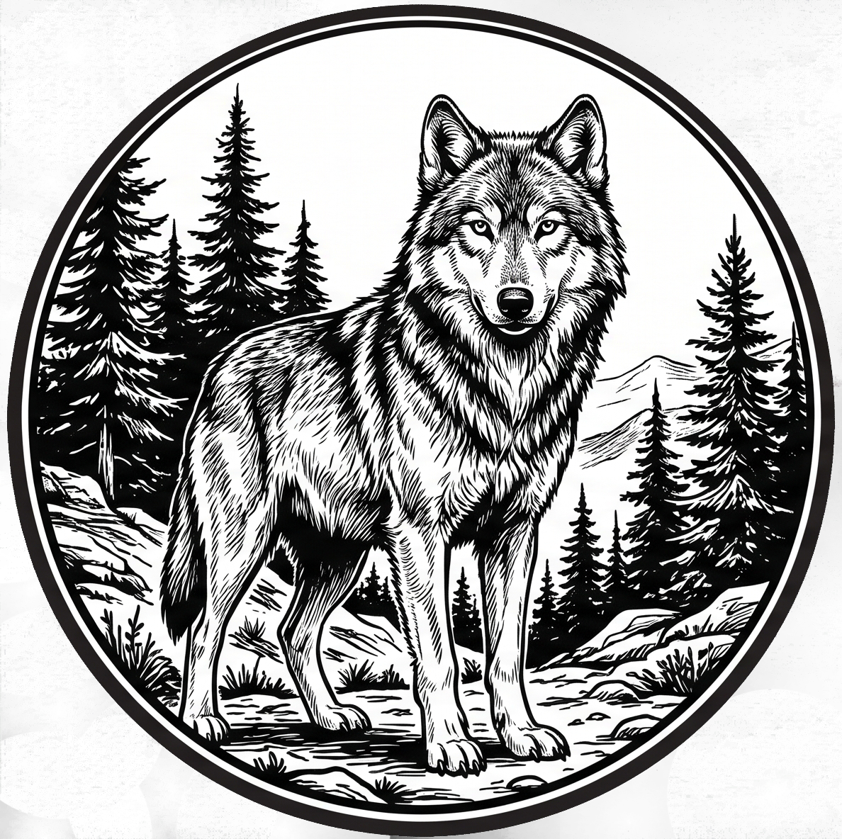 Lone wolf emblem