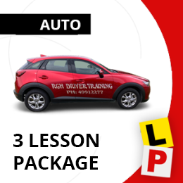 Driving School Automatic Vouchers - Auto 3h Lesson Package