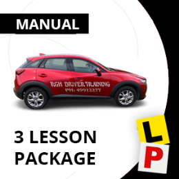 Driving School Manual Vouchers - Manual 3h Lesson Package
