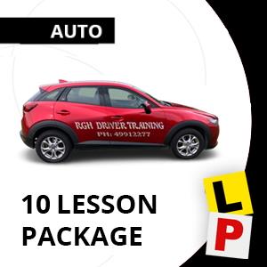 Driving School Automatic Vouchers - Auto 10 Lesson Package at RGH Driver Training