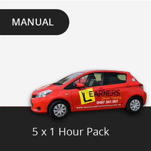 Driving School Manual Lessons - 5 x 1 Hour Lesson Package (Manual) at Learners Driver Training