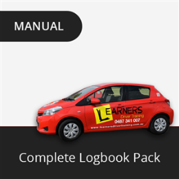Driving School Manual Lessons - Complete Logbook Package (Manual)