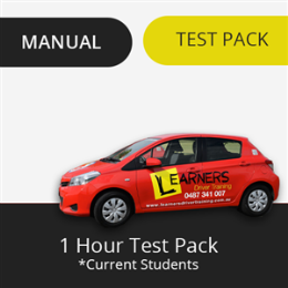 Driving School Test Packages - 1 Hour Prep & Test (Manual)