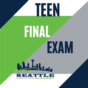Driving School Teen Classroom - Final exam to complete the Teen drivers' ed course at Seattle Driving Academy