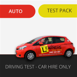 Driving School Test Packages - Car Hire for Test Only (Auto)