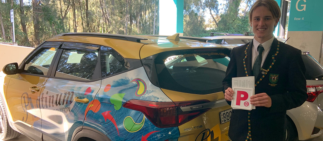 platinum driving tuition p-plates student
