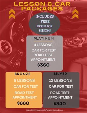 Driving School LESSON & CAR PACKAGES - 4 HOUR LESSON PLATINUM PACKAGE--** FREE PICKUP FOR ALL LESSONS*** at Island Driving School