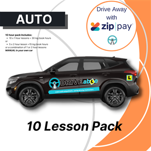 ZIP PAY 10 x Auto Driving Lessons Package (or Manual in your car ...