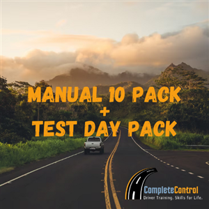 Driving School Manual Lessons + Test - Manual Lesson 10 Pack + Test Day Package at Complete Control Driver Training