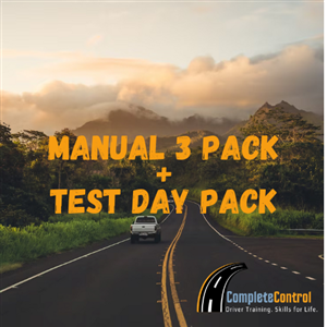 Driving School Manual Lessons + Test - Manual Lesson 3 Pack + Test Day Package at Complete Control Driver Training