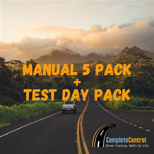Driving School Manual Lessons + Test - Manual Lesson 5 Pack + Test Day Package at Complete Control Driver Training