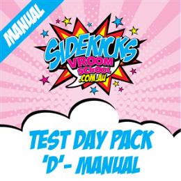 Driving School Test Packages - Test Day Pack D - Manual (Double Lesson - Meet At Licensing ONLY)