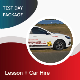 Driving School Packages - Driving Test Day Package 2.5hrs at Andys Auto Driving School