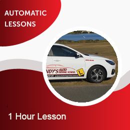Driving School Packages - 1 Hour Lesson Voucher at Andys Auto Driving School
