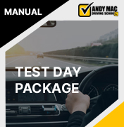 Manual Test Day Package | Andy Mac Driving School