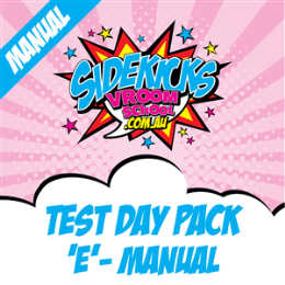 Driving School Test Packages - Test Day Pack E - Manual (Double Lesson - 1 Way Pick Up OR Drop Off ONLY)