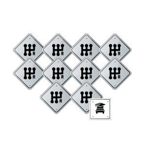 Driving School Practical Test Pack + Lessons - Manual Lesson 10 Hour Pack + Driving Test at Right Turn Driver Training