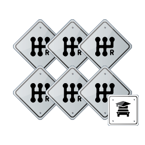 Driving School Practical Test Pack + Lessons - Manual Lesson 6 Hour Pack + Driving Test at Right Turn Driver Training