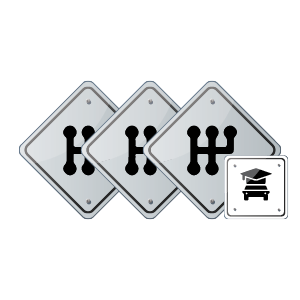 Driving School Practical Test Pack + Lessons - Manual Lesson 3 Hour Pack + Driving Test at Right Turn Driver Training