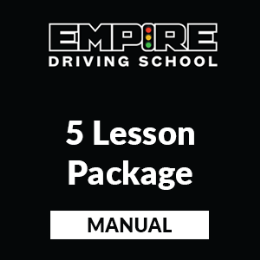Driving School Manual Lessons - Manual 5 Lesson Package