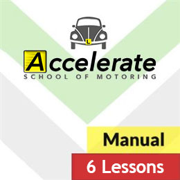 Driving School Manual Lessons - 6 x 1 Hour BYO Manual Lessons at Accelerate School of Motoring