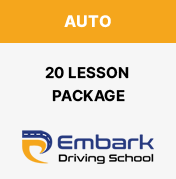 Driving School Auto Lessons - 20 x 1hr Auto Lesson Package at Embark Driving School