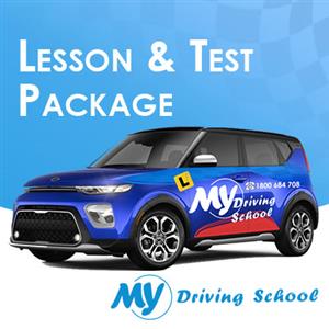 Driving School Test Packages - 1 Hr. Lesson + Car Hire for Test Auto at My Driving School