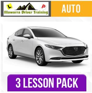 Driving School Packages - 3 x 1 hour Driving Lessons at Illawarra Driver Training