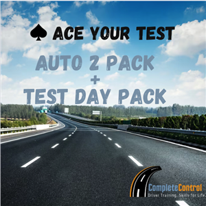 Driving School Auto Lessons + Test - Ace Your Test Pack - Automatic Test Day Package + 2 x 1 hour driving lessons at Complete Control Driver Training