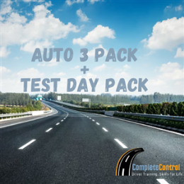 Driving School Auto Lessons + Test - Automatic Lesson 3 Pack + Test Day Package