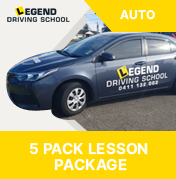 Driving School Packages - Silver Package - 6 Lessons at Legend Driving School