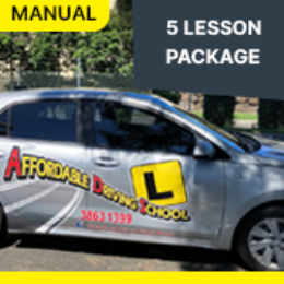 Driving School Manual Driving Lessons - 5 Lesson Package Manual