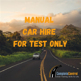 Driving School Manual Lessons + Test - Manual Car Hire for Test Only
