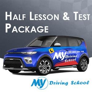 Driving School Test Packages - 30 Min Lesson + Car Hire for Test Manual at My Driving School