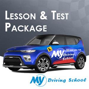 Driving School Test Packages - 1 Hr. Lesson + Car Hire for Test Manual at My Driving School