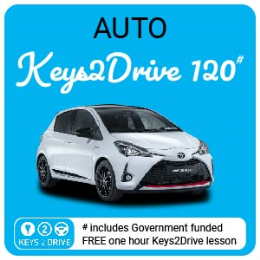 2.0 Hour Lesson inc. FREE Keys2Drive  (auto)