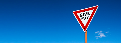 give way qld road code